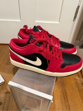 Air Jordan 1 Low Mystic Hibiscus Black Coconut Milk Women’s 9
